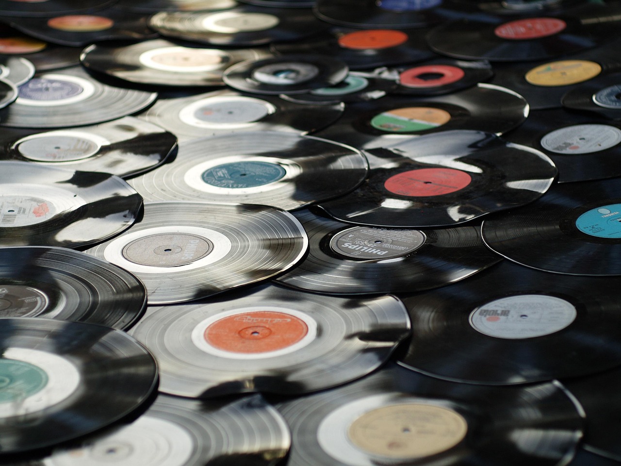 Vinyl records collection